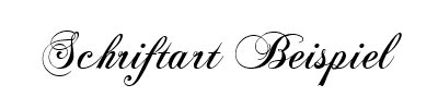 Schriftart CHOPIN SCRIPT