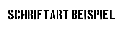 Schriftart 6
