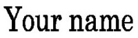 Schriftart 2