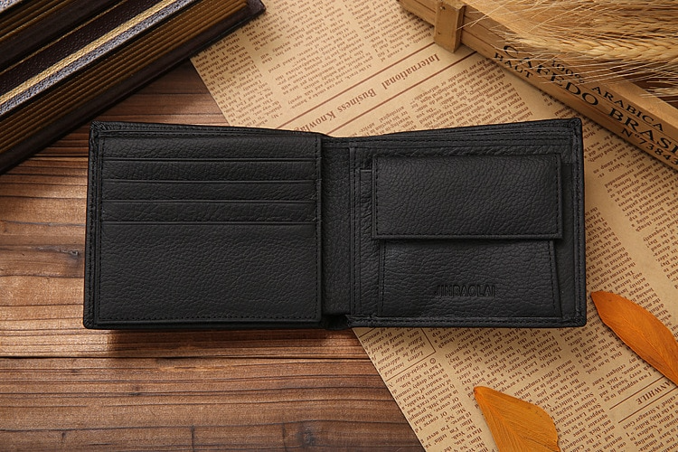 Herren Leder Brieftasche Portemonnaie Geldbeutel Geldbörse aus Echtem Leder mit Gravur/Textgravur