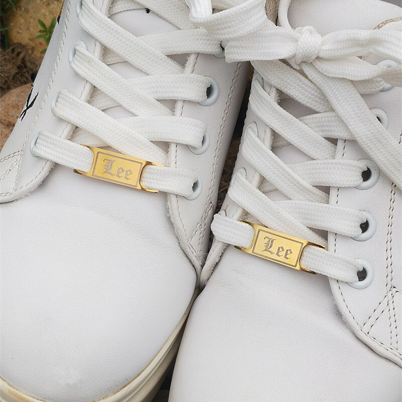 2 Stück Schnalle für Schnürsenkel Anhänger Namensschild Personalisierte Schuhschnalle