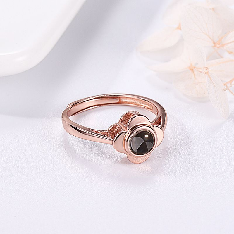 Personalisierter Ring mit Fotoprojektion | Klasse-Gravur Foto-Ring mit eigenem Bild
