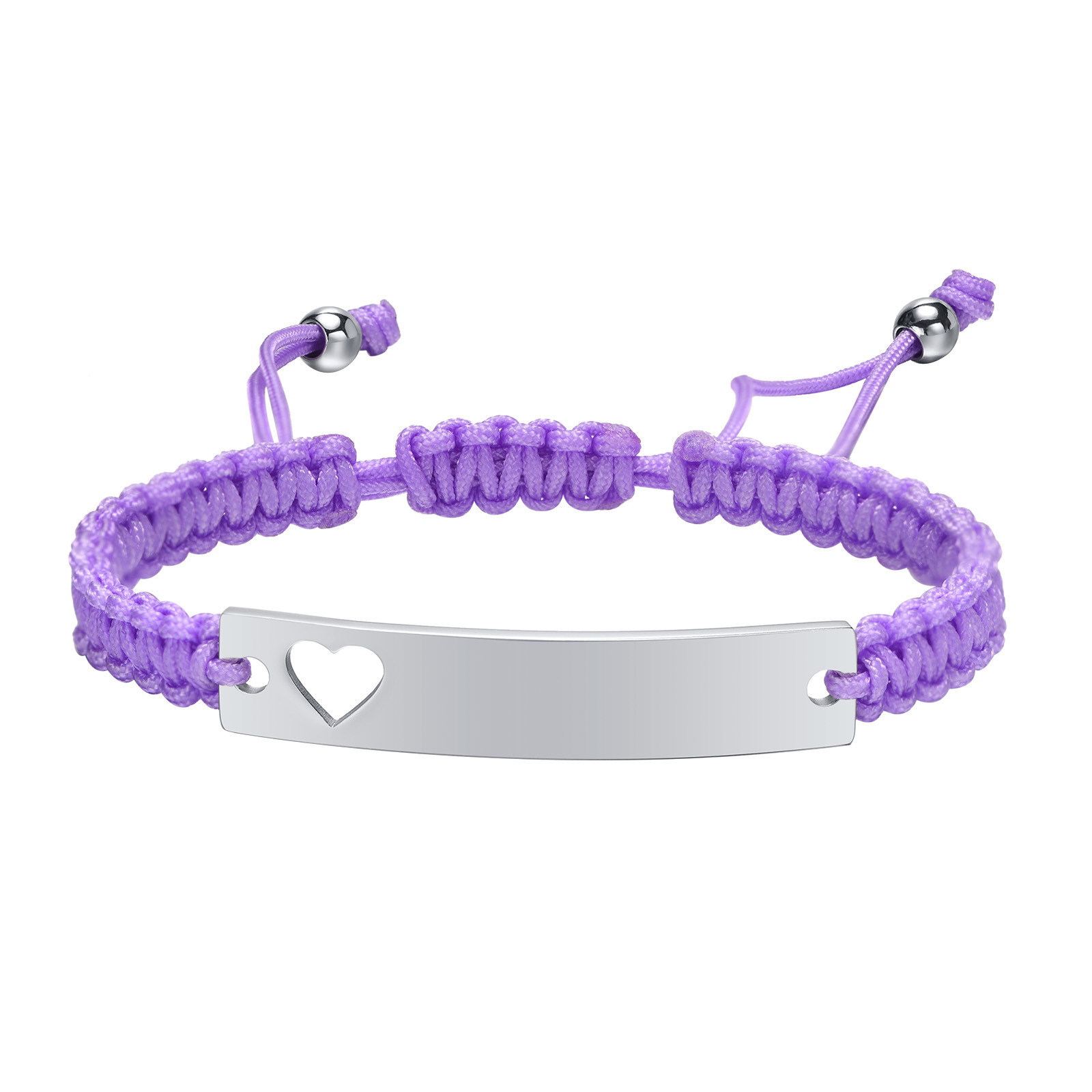 Buntes Armband mit eigenem Namen Wunschtext Gravur Personalisiert | Verstellbar