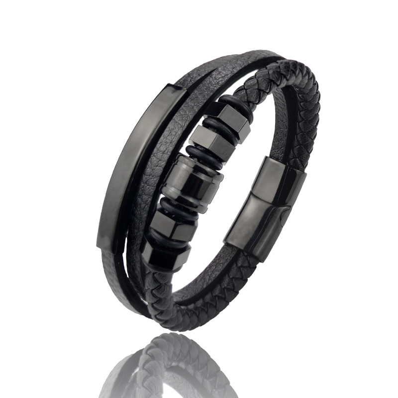 Personalisiertes Edelstahl-Armband mit Textgravur – Gravurarmband mit Wunschtext