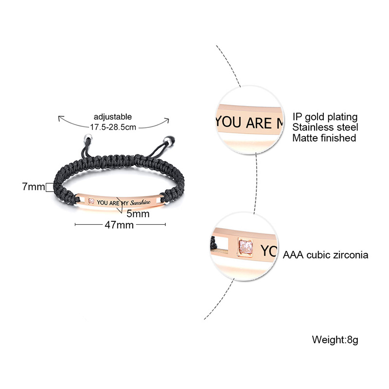 Damenarmband mit eigenem Namen Personalisiert mit Gravur