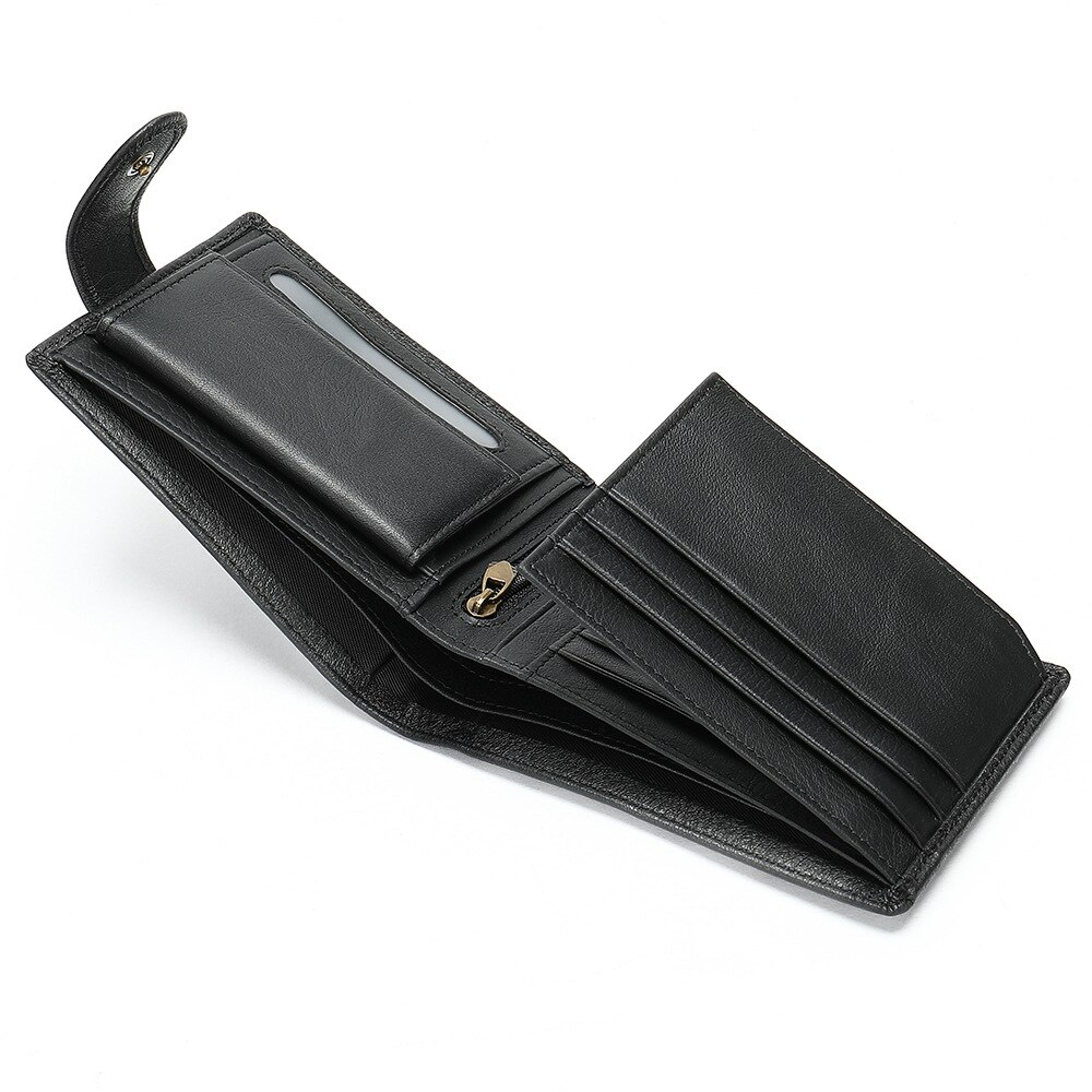 Herren Leder Brieftasche + Text Gravur Geldbörse Geldbeutel Portemonnaie Personalisiert