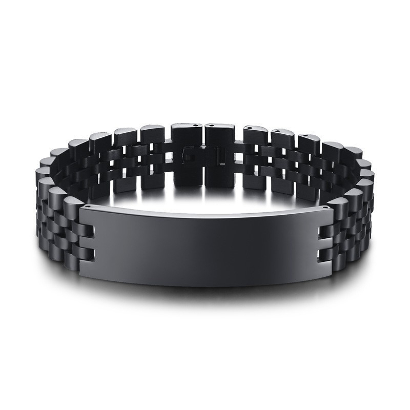 Armband mit Wunschgravur – Personalisiert mit Text oder Namen (21,5cm Länge/Umfang)