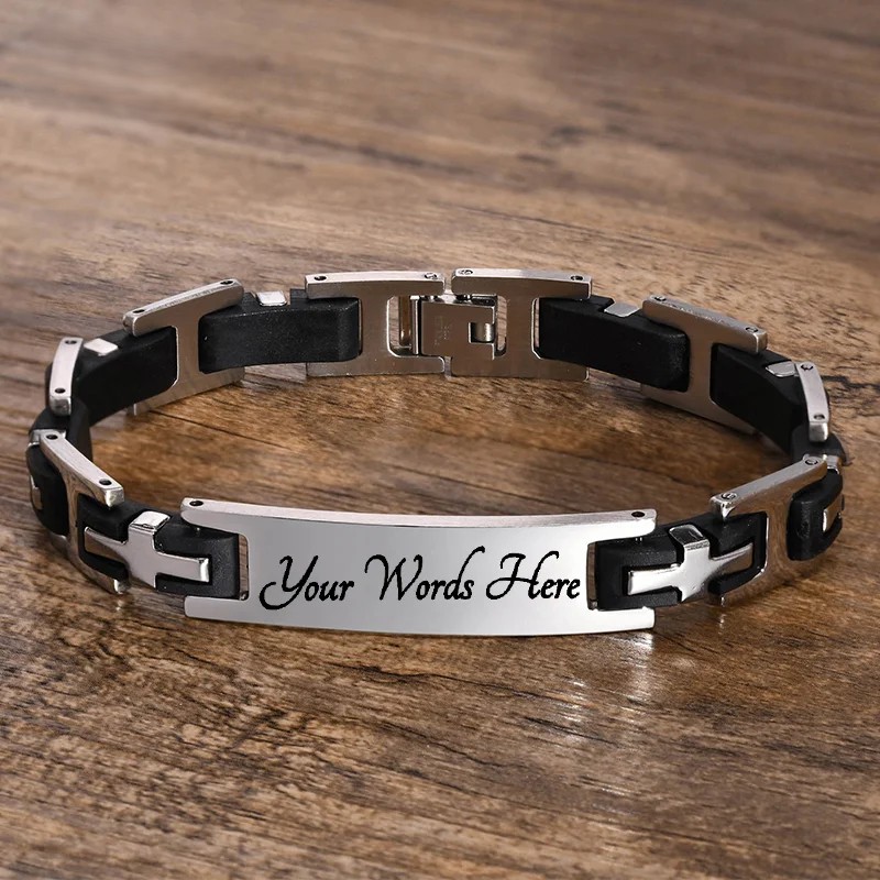 Personalisiertes-Herrenarmband-SilberSchwarz-mit-eigenem-Namen-Wunschtext-Gravur-1DoJF0JlirzGi1