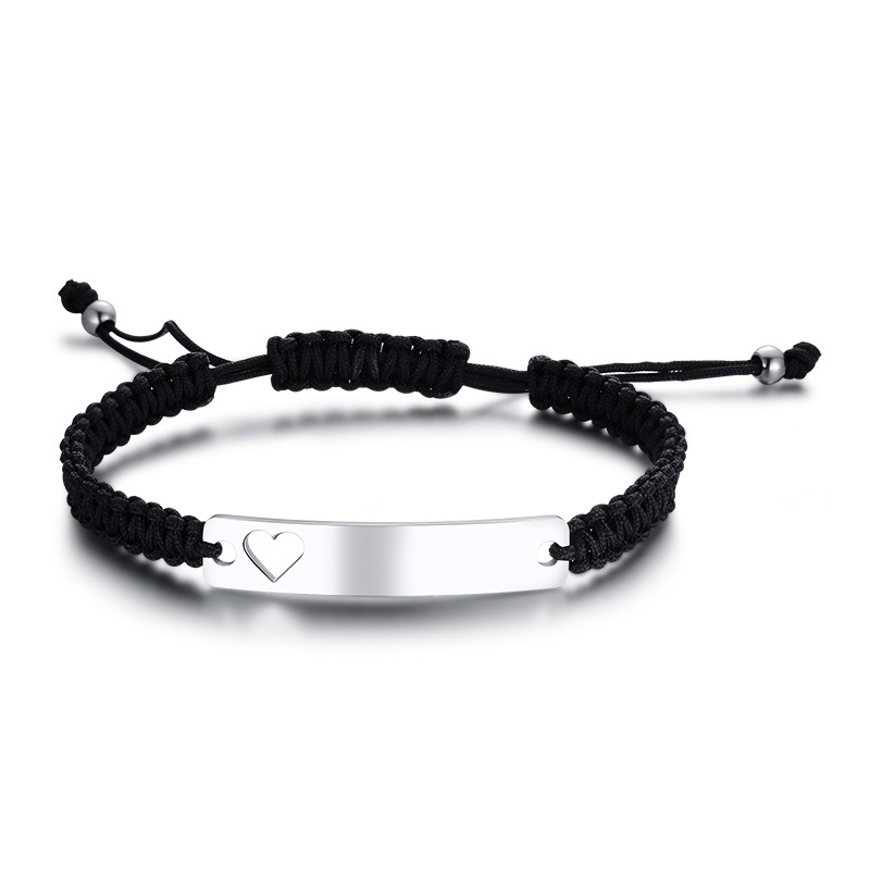 Buntes Armband mit eigenem Namen Wunschtext Gravur Personalisiert | Verstellbar