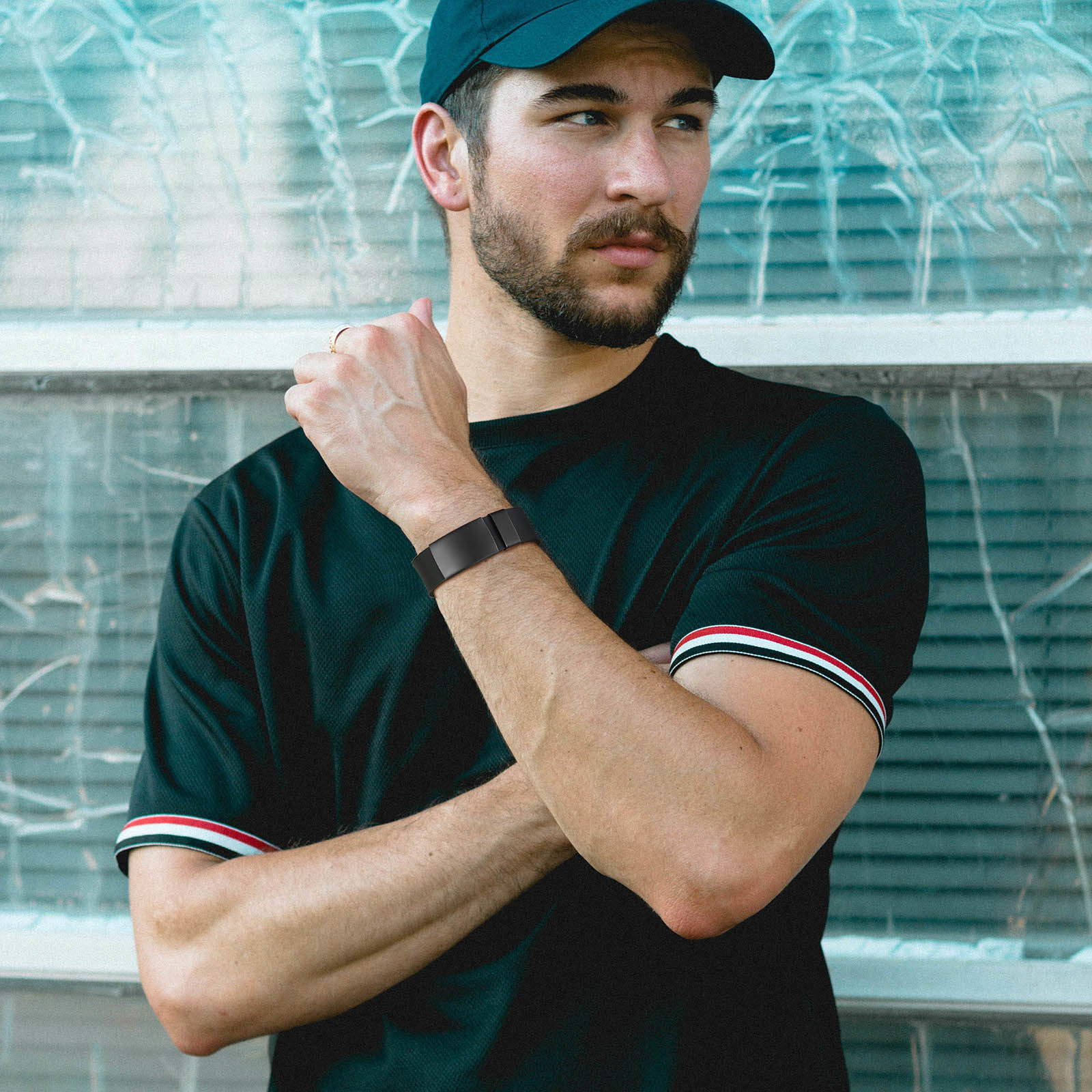 Sportarmband mit eigenem Namen Wunschtext Gravur Armband