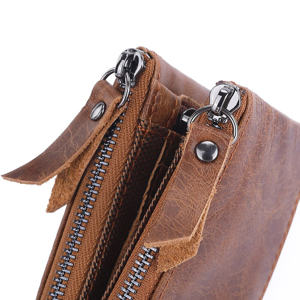 Personalisierte Echtleder Brieftasche Text Gravur Geldbörse Geldbeutel Portemonnaie Leder