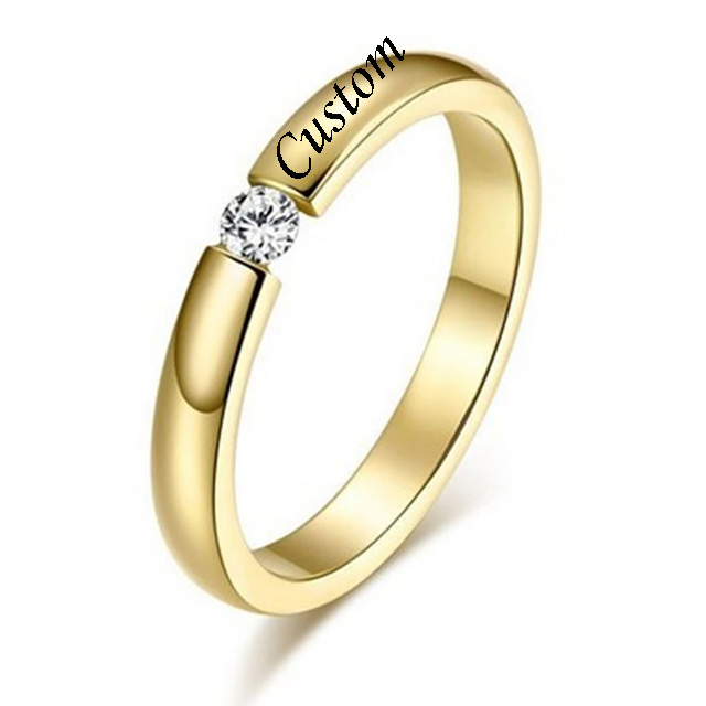 Ring mit Textgravur (Außen- Innenseite) Namensgravur | Klasse-Gravur Personalisierter Ring