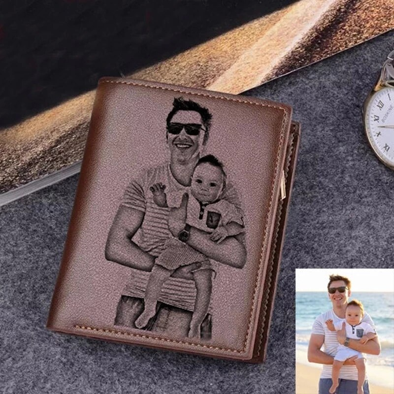 Gravierte Brieftasche Personalisierte Geldbörse Geldbeutel Portemonnaie