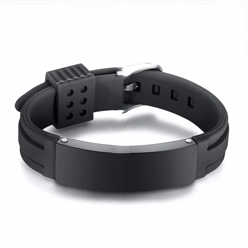 Silikonarmband mit Textgravur – personalisiert, verstellbar (17–21,5 cm)