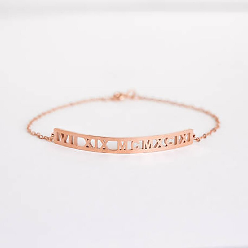 Elegante Fußkette aus Edelstahl mit eigenem Namen Wunschtext Signatur Personalisiertes Fußkettchen