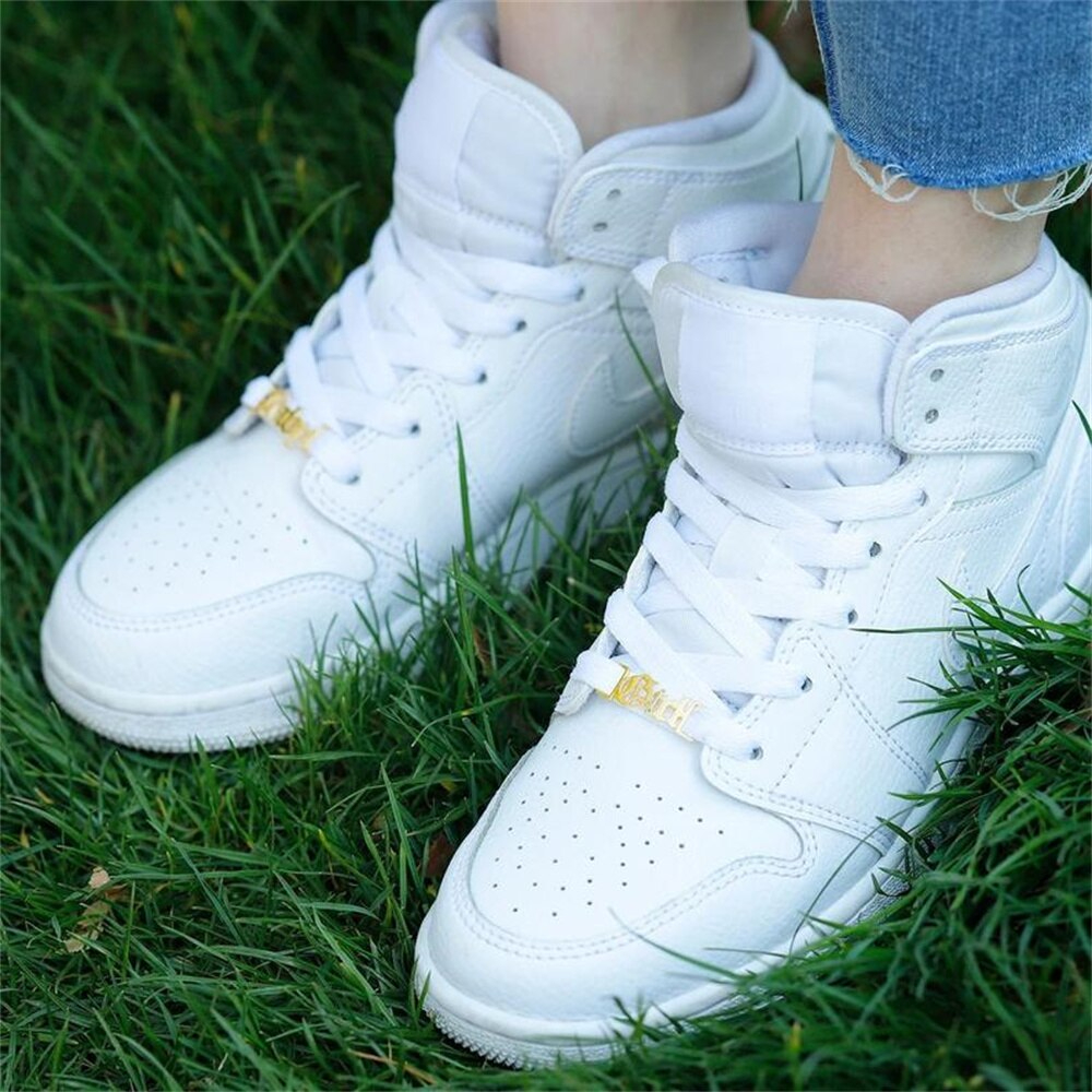 Schuhschnalle mit eigenem Namen Wunschtext Personalisierter Schnürsenkel Anhänger