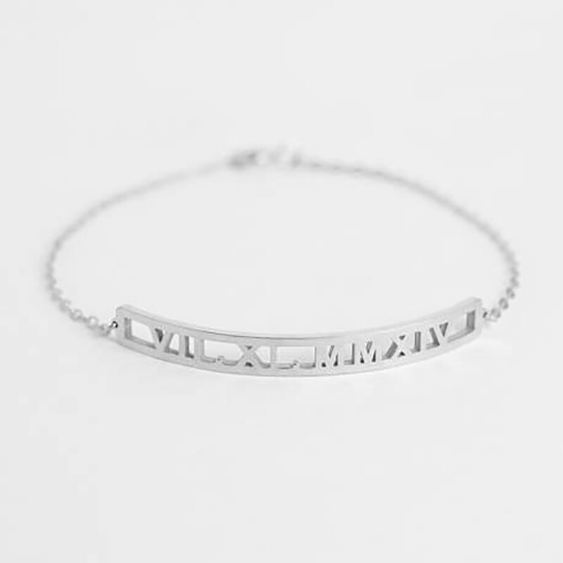 Elegante Fußkette aus Edelstahl mit eigenem Namen Wunschtext Signatur Personalisiertes Fußkettchen