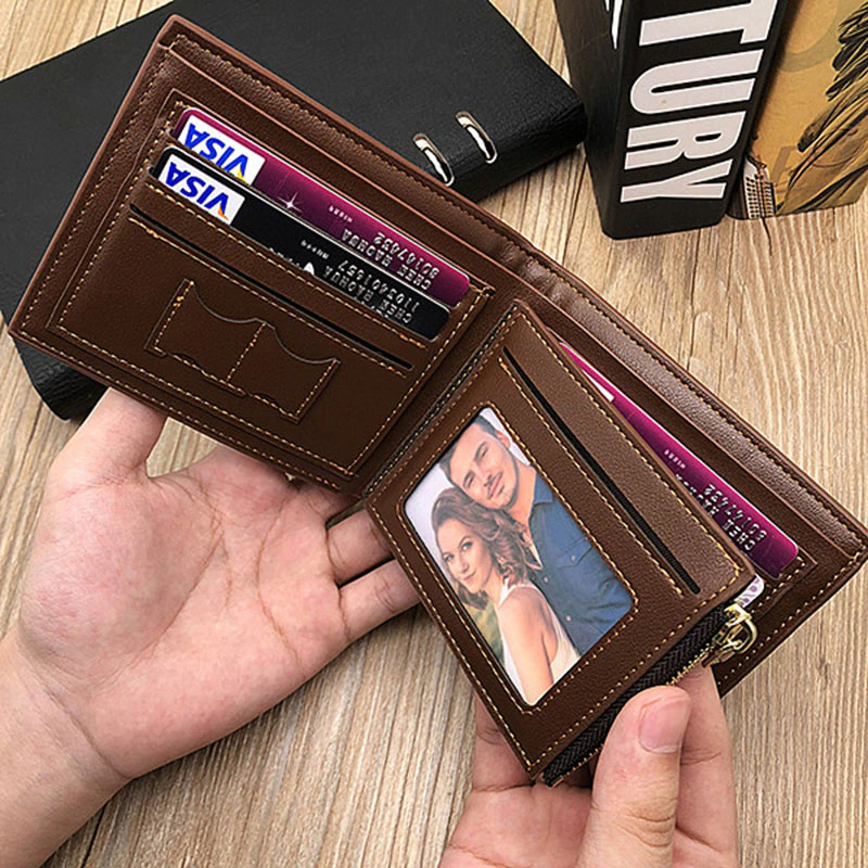 Personalisierte Brieftasche mit Text/Bild Gravur Geldbeutel Portemonnaie Geldbörse