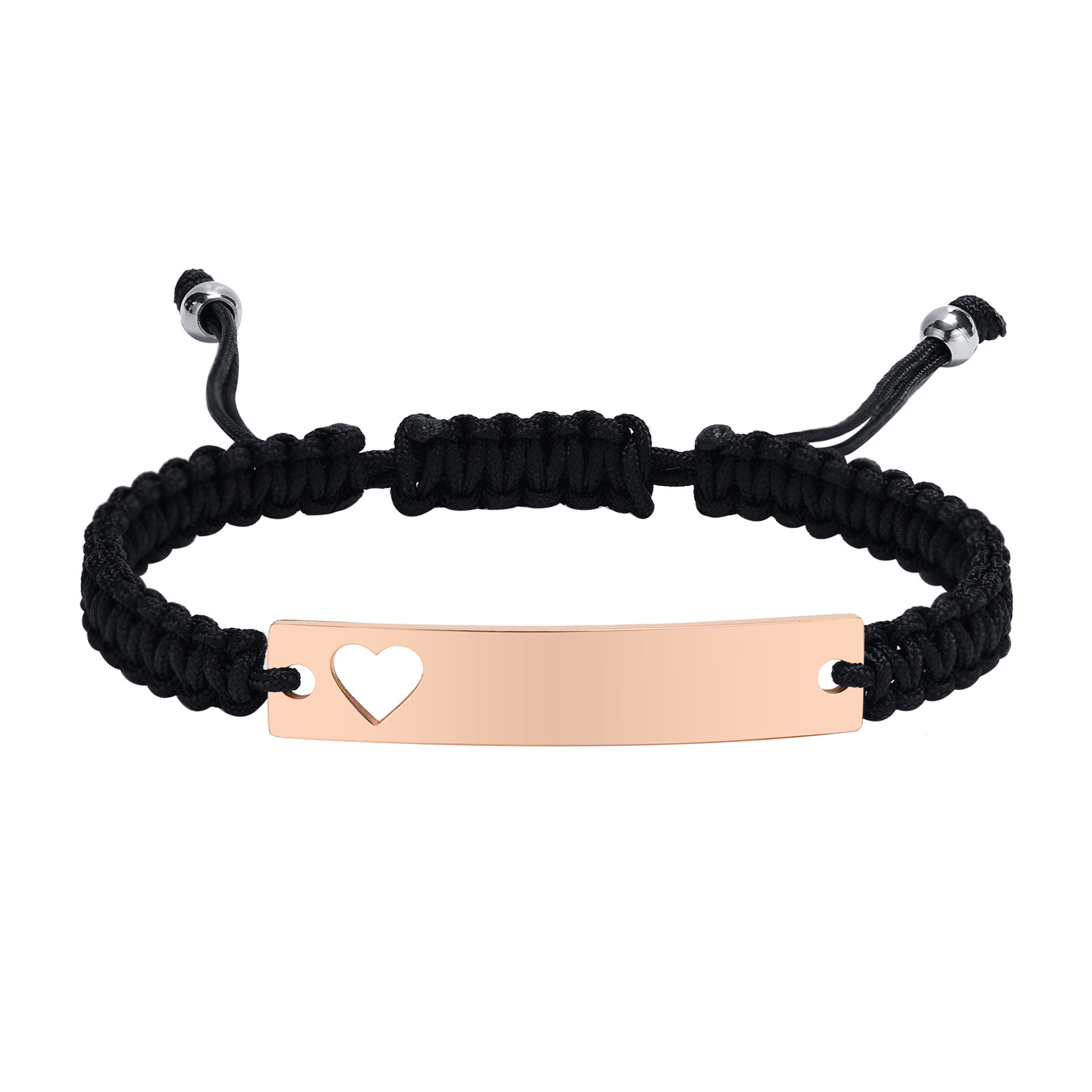 Buntes Armband mit eigenem Namen Wunschtext Gravur Personalisiert | Verstellbar