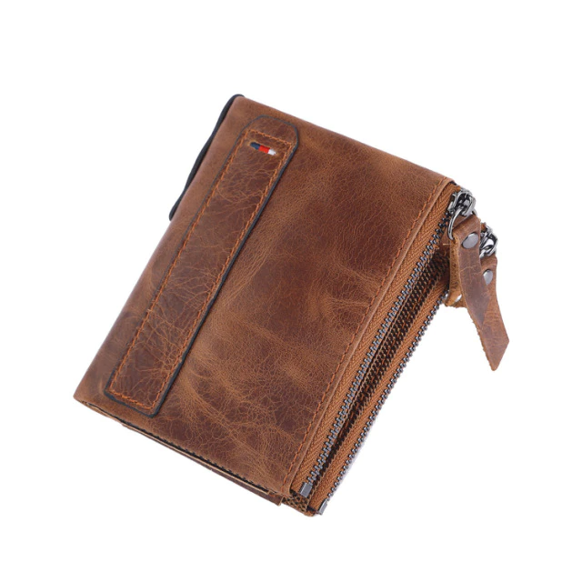 Personalisierte Echtleder Brieftasche Text Gravur Geldbörse Geldbeutel Portemonnaie Leder