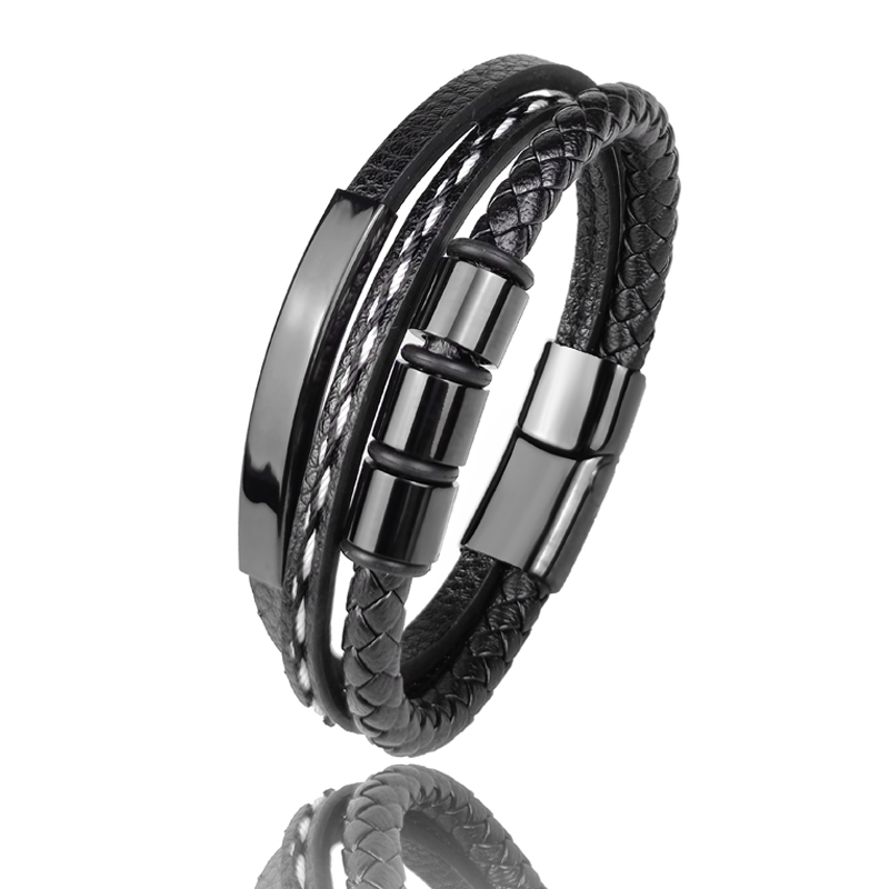 Personalisiertes Edelstahl-Armband mit Gravur