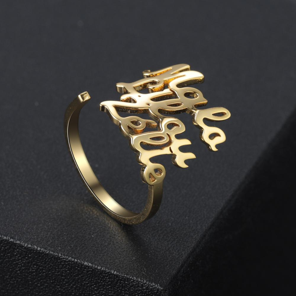 Personalisierter-Ring-Namensgravur-Klasse-Gravur-verstellbarer-Ring-mit-Gravur