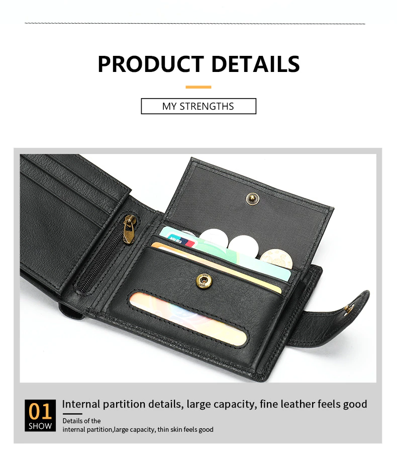 Herren Leder Brieftasche + Text Gravur Geldbörse Geldbeutel Portemonnaie Personalisiert