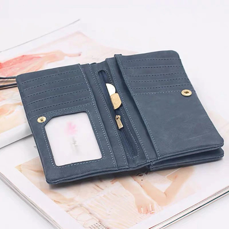 Personalisierte Damen Brieftasche Portemonnaie Geldbeutel Geldbörse mit Text + Fotogravur