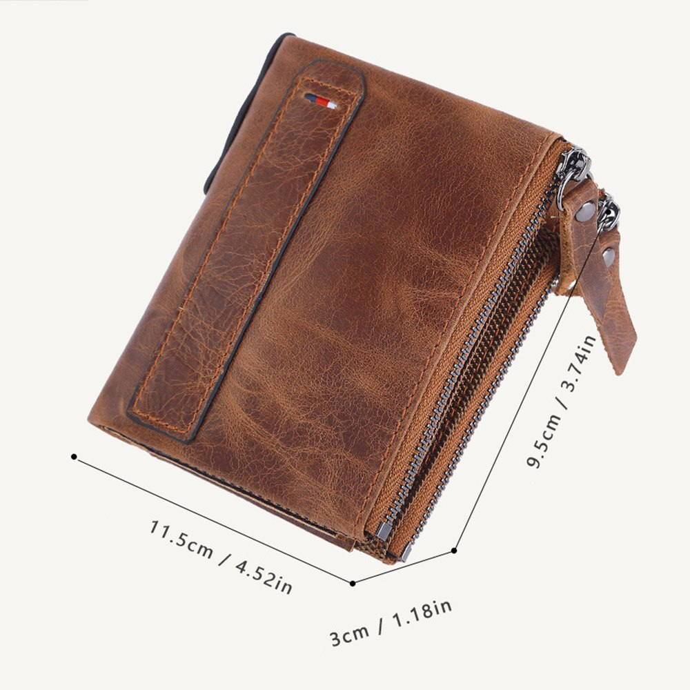 Personalisierte Echtleder Brieftasche Text Gravur Geldbörse Geldbeutel Portemonnaie Leder
