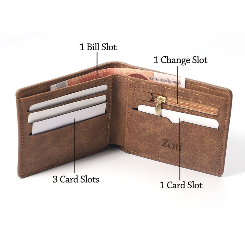 Personalisierte Brieftasche Text/Foto Gravur Geldbörse Geldbeutel Portemonnaie mit Münzfach