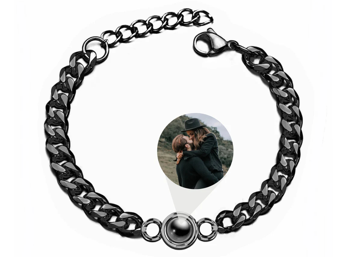 Projektion Armband mit Foto Projektion Fotoprojektion Personalisiertes Bild Armband