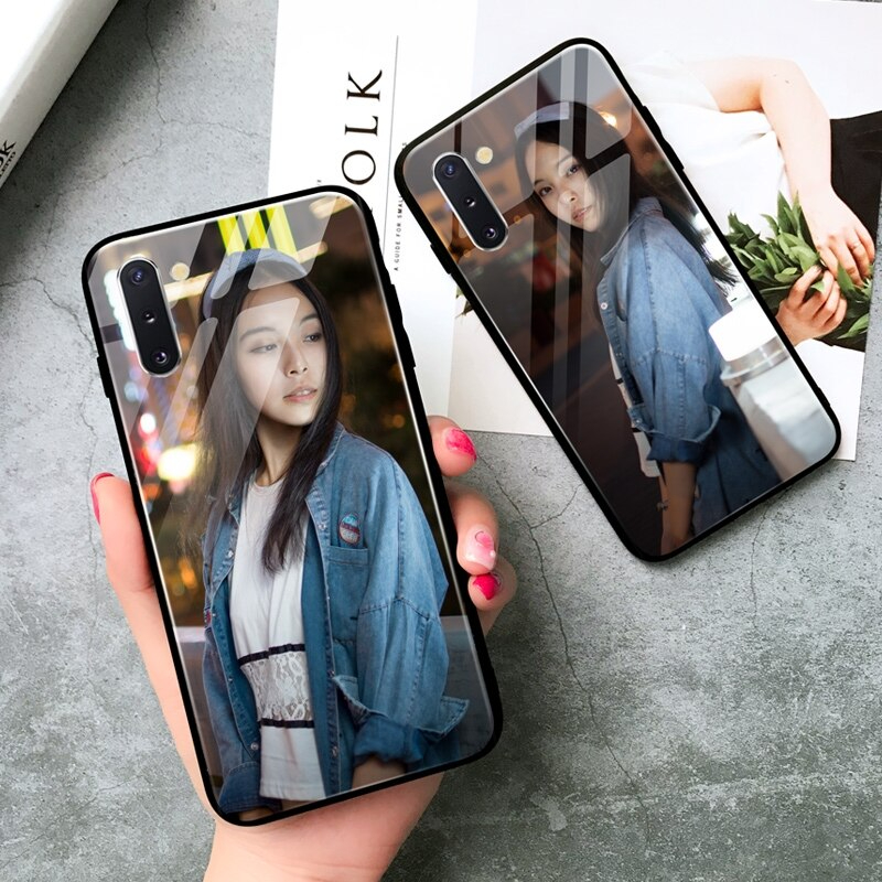 Samsung Galaxy A73 | Schutzhülle mit eigenem Bild Foto Personalisierte Hülle - Gehärtetes Glas