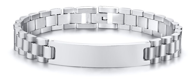 Graviertes Armband mit eigenem Wunschtext – Personalisiertes Herrenarmband