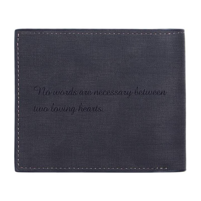 Personalisierte Brieftasche Text/Bild Gravur Geldbeutel Geldbörse Portemonnaie