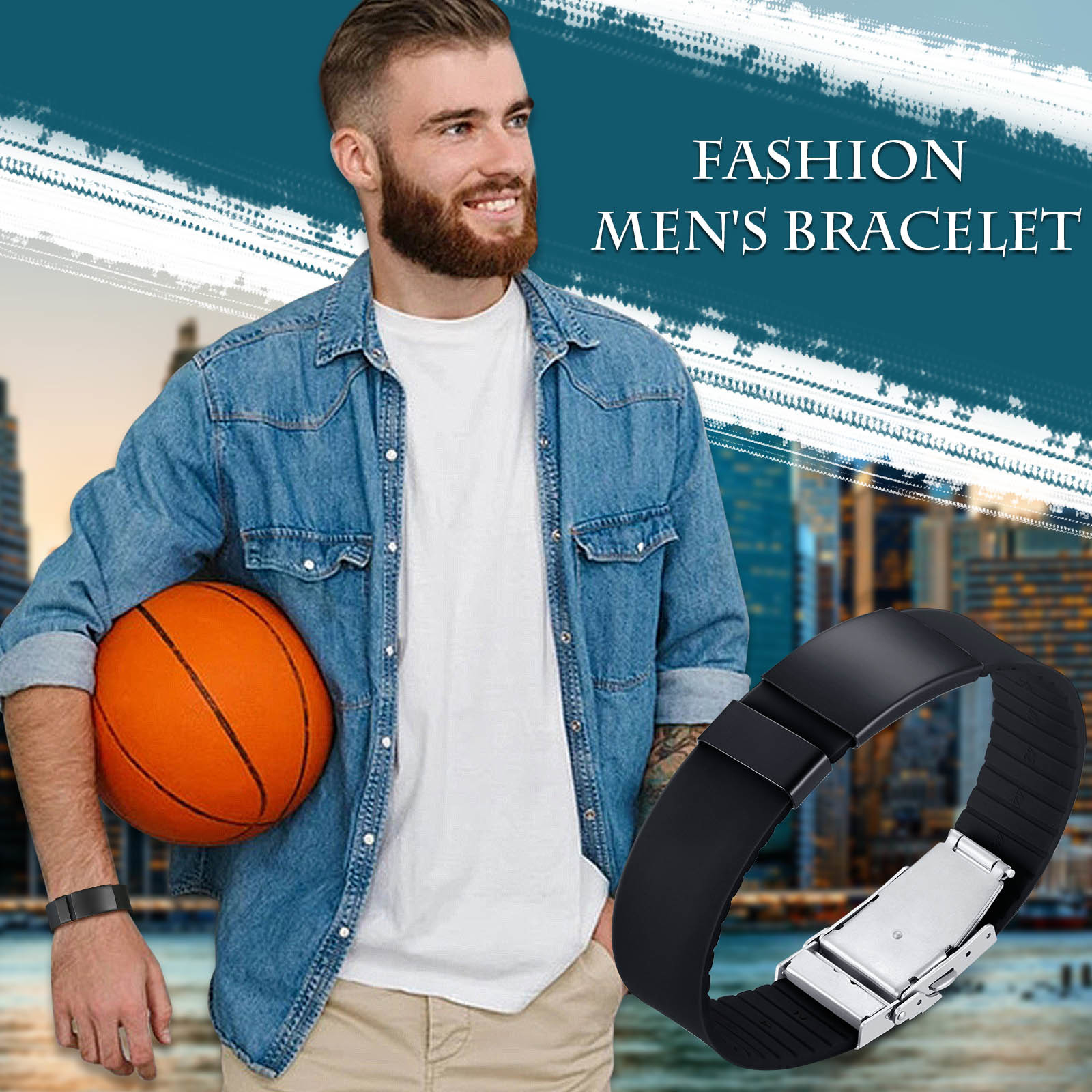 Sportarmband mit eigenem Namen Wunschtext Gravur Armband