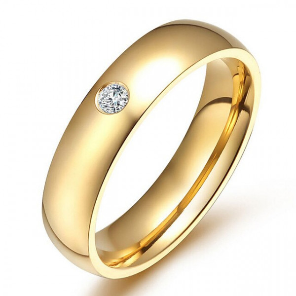 Personalisierter Goldener Ring mit Textgravur (Außen- Innengravur) Namensgravur Ring
