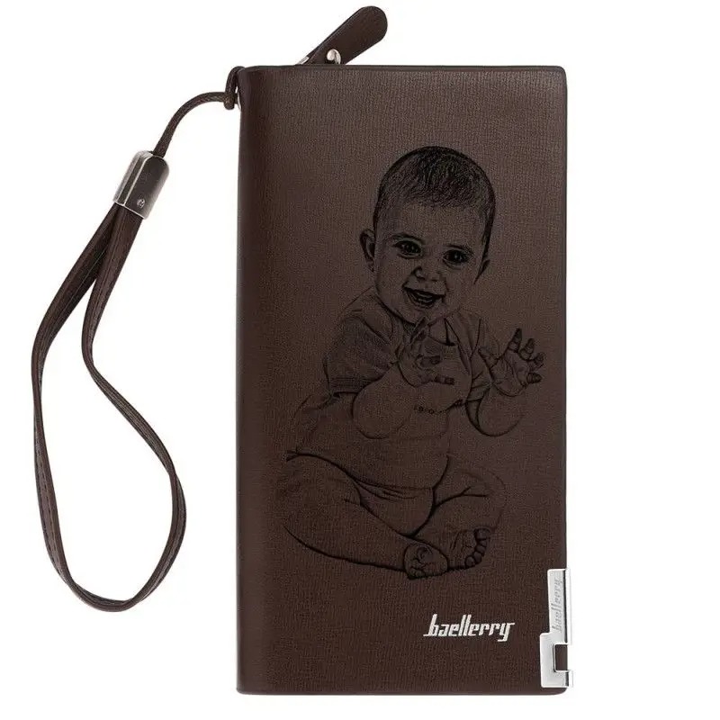 Foto-Portemonnaie – personalisierte Brieftasche mit Wunschtext & Fotogravur
